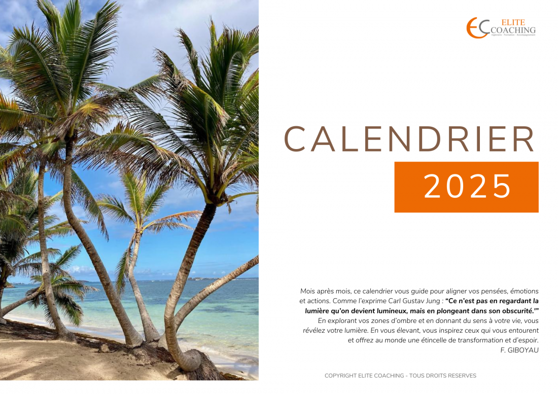 📆 Calendrier Inspirant 2025 – Un Outil de Coaching au Quotidien ✨